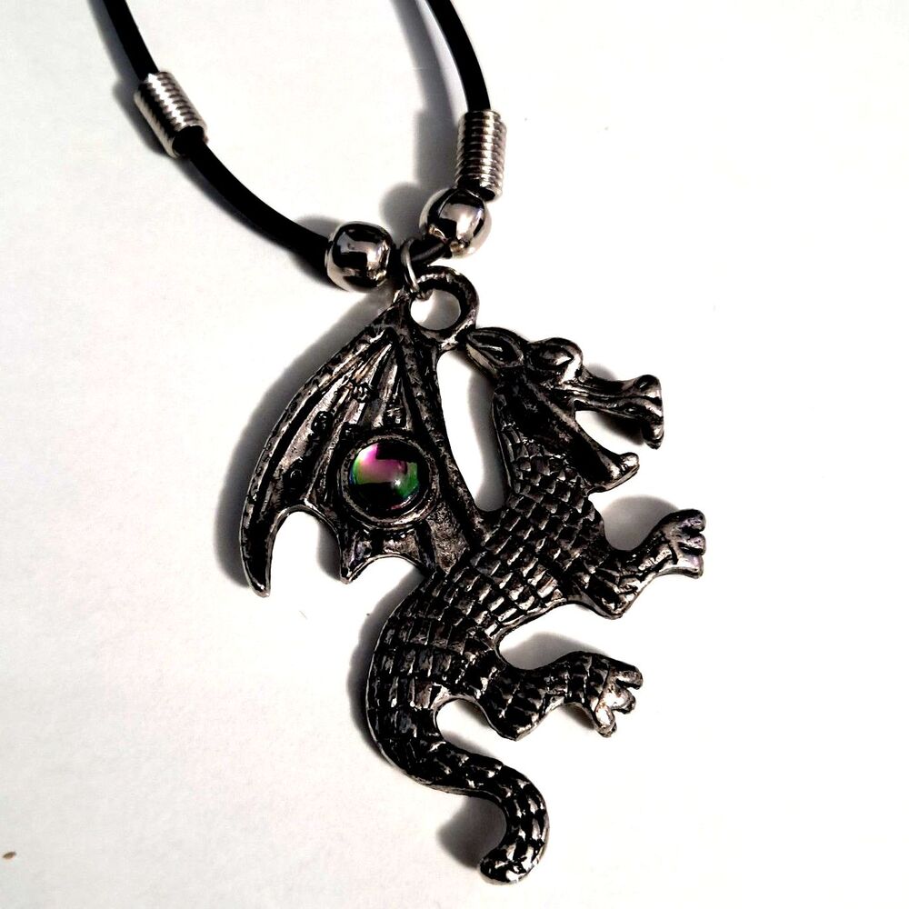 Novelty Whimsical Punk Dragon Necklace